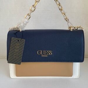 New GUESS Blue Combo Hartley Women's purse